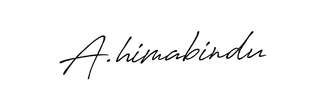 if you are searching for the best signature style for your name A.himabindu. so please give up your signature search. here we have designed multiple signature styles  using Antro_Vectra_Bolder. A.himabindu signature style 7 images and pictures png