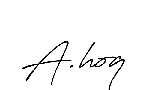 A.hoq stylish signature style. Best Handwritten Sign (Antro_Vectra_Bolder) for my name. Handwritten Signature Collection Ideas for my name A.hoq. A.hoq signature style 7 images and pictures png