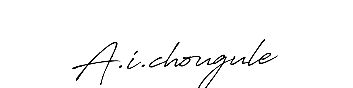 The best way (Antro_Vectra_Bolder) to make a short signature is to pick only two or three words in your name. The name A.i.chougule include a total of six letters. For converting this name. A.i.chougule signature style 7 images and pictures png