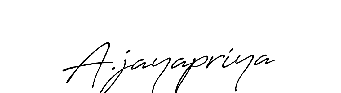 How to make A.jayapriya signature? Antro_Vectra_Bolder is a professional autograph style. Create handwritten signature for A.jayapriya name. A.jayapriya signature style 7 images and pictures png