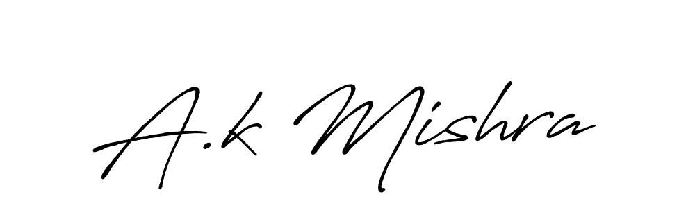 Also You can easily find your signature by using the search form. We will create A.k Mishra name handwritten signature images for you free of cost using Antro_Vectra_Bolder sign style. A.k Mishra signature style 7 images and pictures png