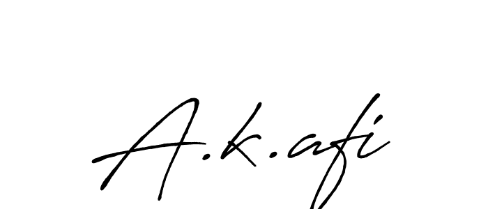 Create a beautiful signature design for name A.k.afi. With this signature (Antro_Vectra_Bolder) fonts, you can make a handwritten signature for free. A.k.afi signature style 7 images and pictures png