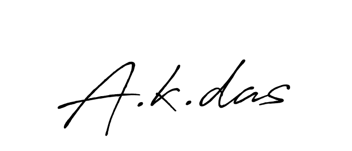 Use a signature maker to create a handwritten signature online. With this signature software, you can design (Antro_Vectra_Bolder) your own signature for name A.k.das. A.k.das signature style 7 images and pictures png