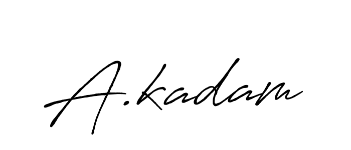 Also we have A.kadam name is the best signature style. Create professional handwritten signature collection using Antro_Vectra_Bolder autograph style. A.kadam signature style 7 images and pictures png