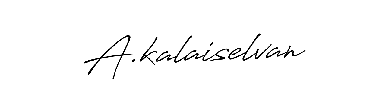 A.kalaiselvan stylish signature style. Best Handwritten Sign (Antro_Vectra_Bolder) for my name. Handwritten Signature Collection Ideas for my name A.kalaiselvan. A.kalaiselvan signature style 7 images and pictures png