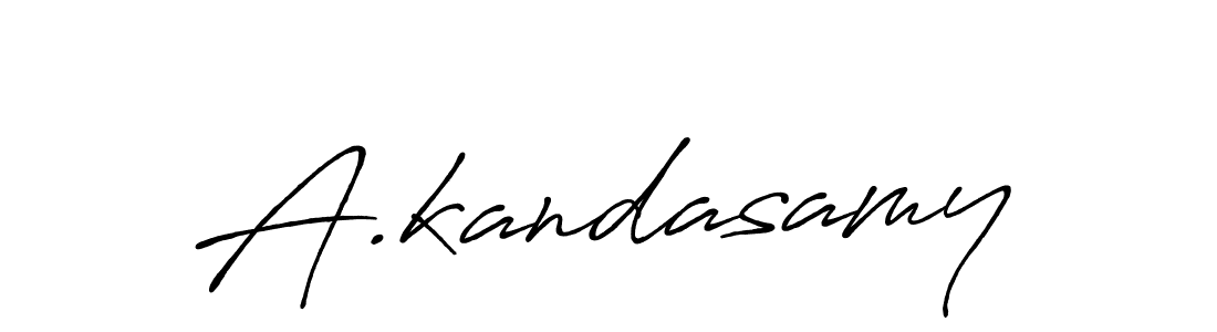 Use a signature maker to create a handwritten signature online. With this signature software, you can design (Antro_Vectra_Bolder) your own signature for name A.kandasamy. A.kandasamy signature style 7 images and pictures png