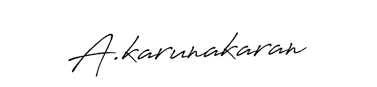 How to Draw A.karunakaran signature style? Antro_Vectra_Bolder is a latest design signature styles for name A.karunakaran. A.karunakaran signature style 7 images and pictures png