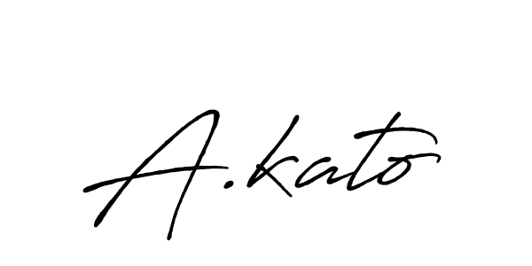A.kato stylish signature style. Best Handwritten Sign (Antro_Vectra_Bolder) for my name. Handwritten Signature Collection Ideas for my name A.kato. A.kato signature style 7 images and pictures png