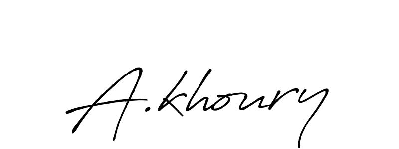 How to Draw A.khoury signature style? Antro_Vectra_Bolder is a latest design signature styles for name A.khoury. A.khoury signature style 7 images and pictures png