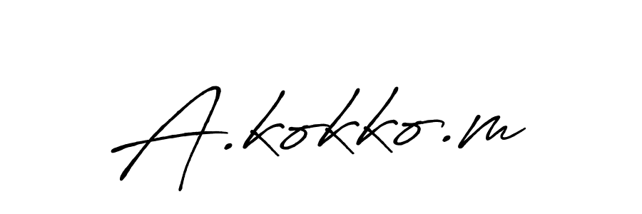 How to Draw A.kokko.m signature style? Antro_Vectra_Bolder is a latest design signature styles for name A.kokko.m. A.kokko.m signature style 7 images and pictures png