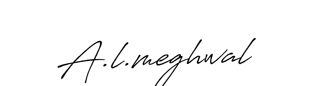 How to Draw A.l.meghwal signature style? Antro_Vectra_Bolder is a latest design signature styles for name A.l.meghwal. A.l.meghwal signature style 7 images and pictures png