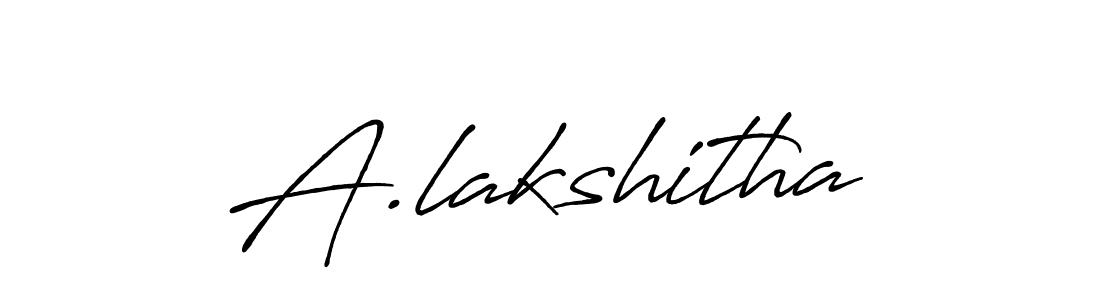 Also You can easily find your signature by using the search form. We will create A.lakshitha name handwritten signature images for you free of cost using Antro_Vectra_Bolder sign style. A.lakshitha signature style 7 images and pictures png