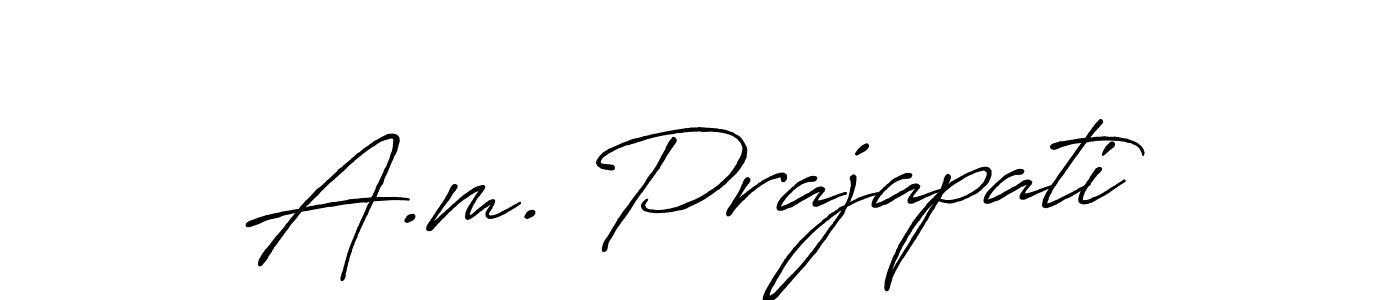 You can use this online signature creator to create a handwritten signature for the name A.m. Prajapati. This is the best online autograph maker. A.m. Prajapati signature style 7 images and pictures png