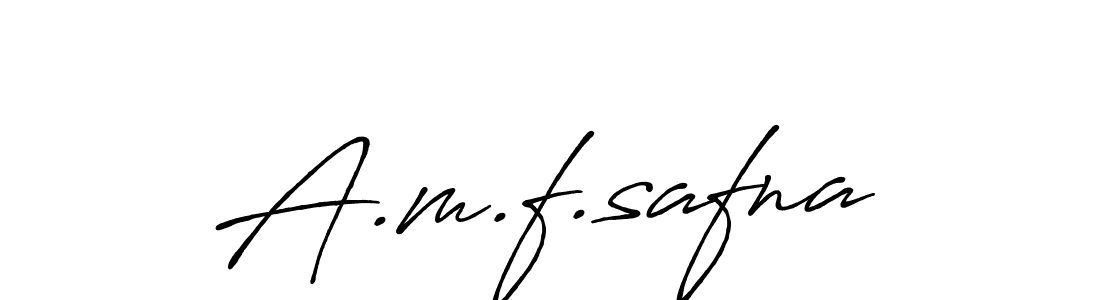 Create a beautiful signature design for name A.m.f.safna. With this signature (Antro_Vectra_Bolder) fonts, you can make a handwritten signature for free. A.m.f.safna signature style 7 images and pictures png