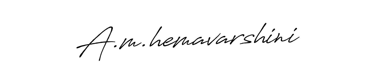 See photos of A.m.hemavarshini official signature by Spectra . Check more albums & portfolios. Read reviews & check more about Antro_Vectra_Bolder font. A.m.hemavarshini signature style 7 images and pictures png