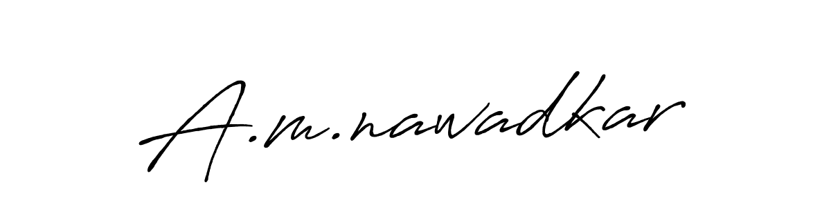 How to Draw A.m.nawadkar signature style? Antro_Vectra_Bolder is a latest design signature styles for name A.m.nawadkar. A.m.nawadkar signature style 7 images and pictures png