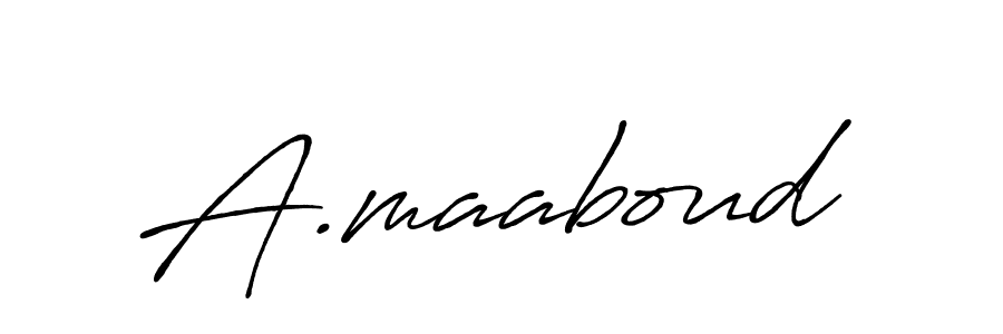 Antro_Vectra_Bolder is a professional signature style that is perfect for those who want to add a touch of class to their signature. It is also a great choice for those who want to make their signature more unique. Get A.maaboud name to fancy signature for free. A.maaboud signature style 7 images and pictures png