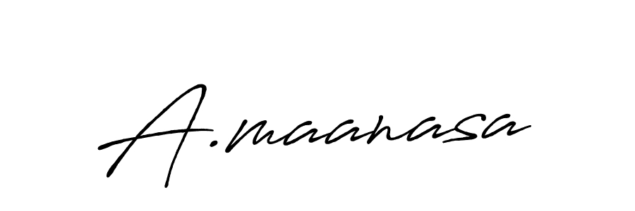 if you are searching for the best signature style for your name A.maanasa. so please give up your signature search. here we have designed multiple signature styles  using Antro_Vectra_Bolder. A.maanasa signature style 7 images and pictures png