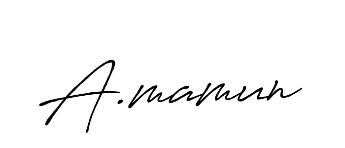 It looks lik you need a new signature style for name A.mamun. Design unique handwritten (Antro_Vectra_Bolder) signature with our free signature maker in just a few clicks. A.mamun signature style 7 images and pictures png