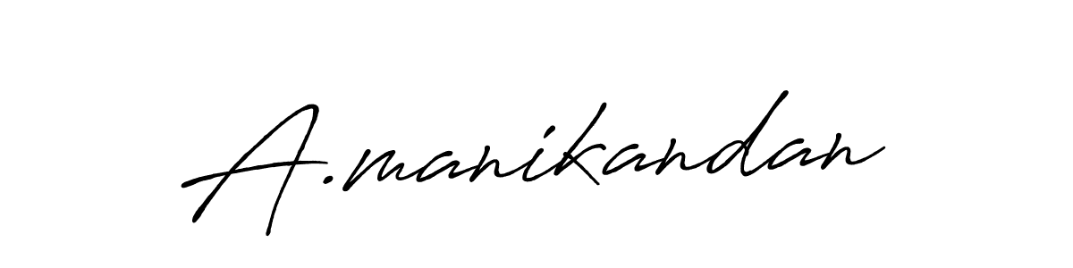 if you are searching for the best signature style for your name A.manikandan. so please give up your signature search. here we have designed multiple signature styles  using Antro_Vectra_Bolder. A.manikandan signature style 7 images and pictures png