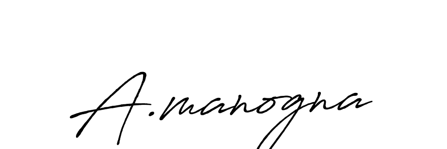 Similarly Antro_Vectra_Bolder is the best handwritten signature design. Signature creator online .You can use it as an online autograph creator for name A.manogna. A.manogna signature style 7 images and pictures png