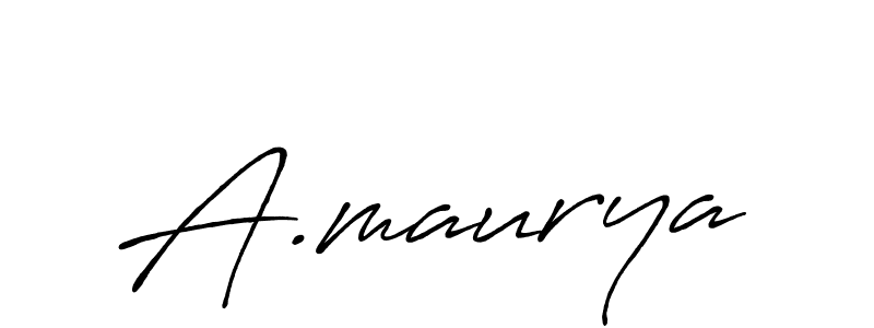 It looks lik you need a new signature style for name A.maurya. Design unique handwritten (Antro_Vectra_Bolder) signature with our free signature maker in just a few clicks. A.maurya signature style 7 images and pictures png