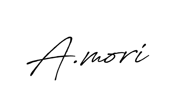 A.mori stylish signature style. Best Handwritten Sign (Antro_Vectra_Bolder) for my name. Handwritten Signature Collection Ideas for my name A.mori. A.mori signature style 7 images and pictures png