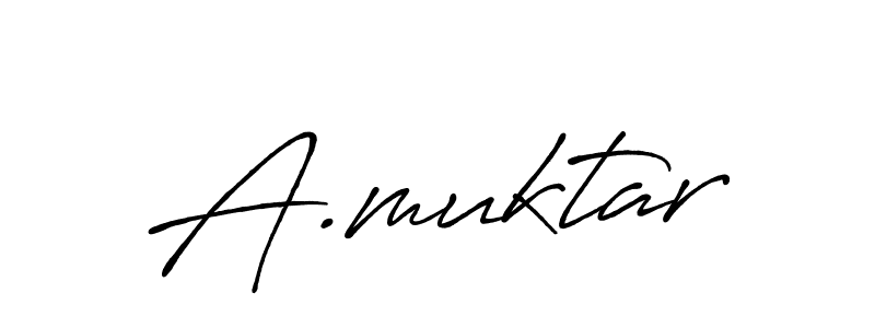 Also You can easily find your signature by using the search form. We will create A.muktar name handwritten signature images for you free of cost using Antro_Vectra_Bolder sign style. A.muktar signature style 7 images and pictures png