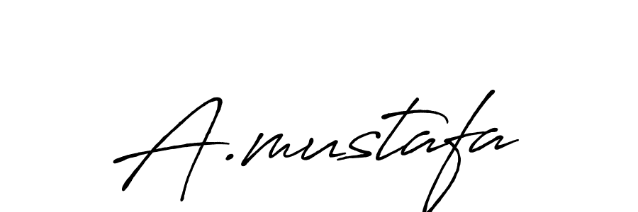 Design your own signature with our free online signature maker. With this signature software, you can create a handwritten (Antro_Vectra_Bolder) signature for name A.mustafa. A.mustafa signature style 7 images and pictures png