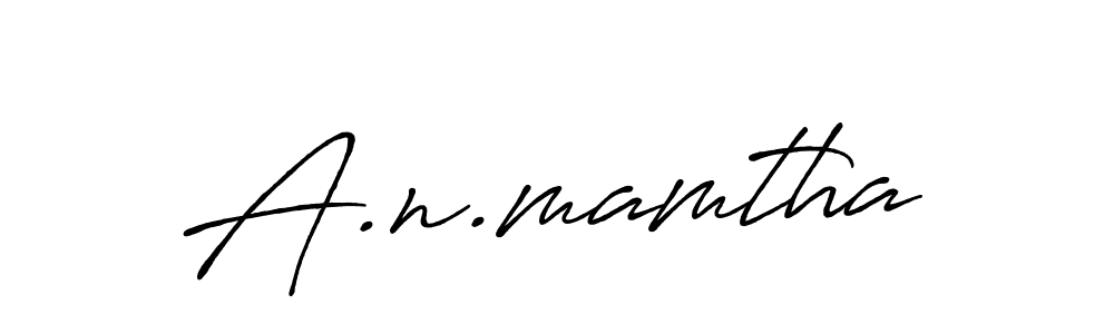 Also You can easily find your signature by using the search form. We will create A.n.mamtha name handwritten signature images for you free of cost using Antro_Vectra_Bolder sign style. A.n.mamtha signature style 7 images and pictures png