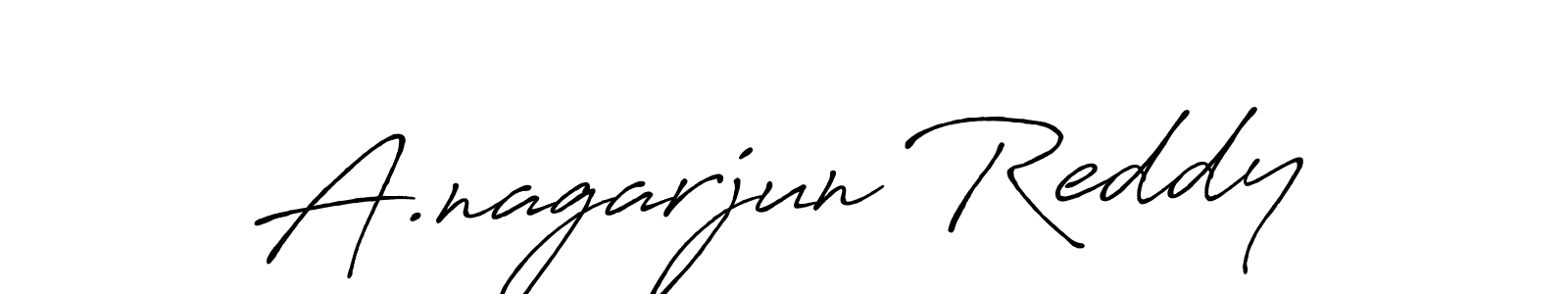 Also we have A.nagarjun Reddy name is the best signature style. Create professional handwritten signature collection using Antro_Vectra_Bolder autograph style. A.nagarjun Reddy signature style 7 images and pictures png