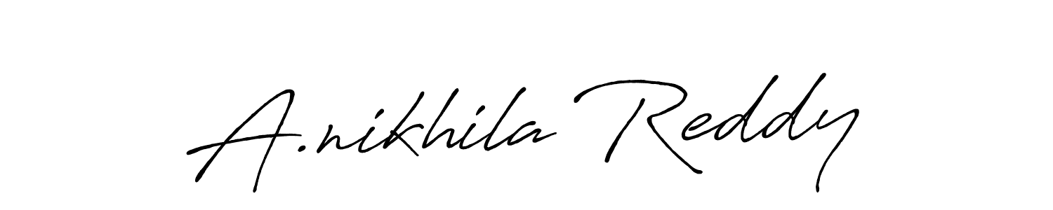 How to Draw A.nikhila Reddy signature style? Antro_Vectra_Bolder is a latest design signature styles for name A.nikhila Reddy. A.nikhila Reddy signature style 7 images and pictures png