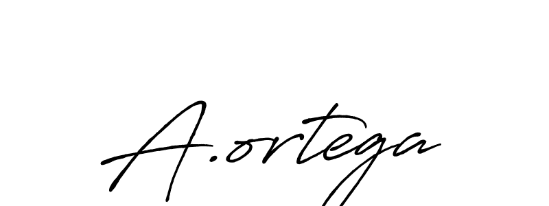 How to make A.ortega name signature. Use Antro_Vectra_Bolder style for creating short signs online. This is the latest handwritten sign. A.ortega signature style 7 images and pictures png