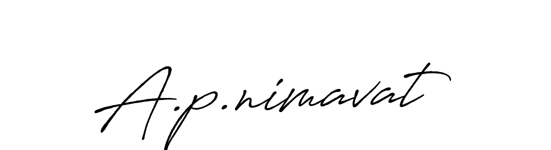 if you are searching for the best signature style for your name A.p.nimavat. so please give up your signature search. here we have designed multiple signature styles  using Antro_Vectra_Bolder. A.p.nimavat signature style 7 images and pictures png