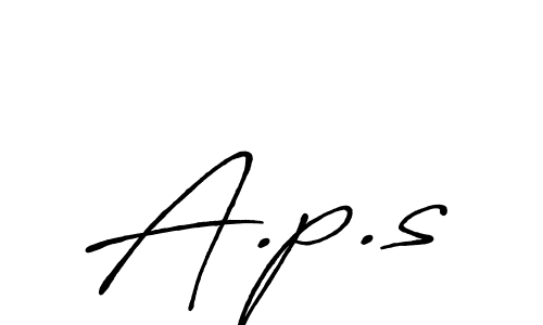 Once you've used our free online signature maker to create your best signature Antro_Vectra_Bolder style, it's time to enjoy all of the benefits that A.p.s name signing documents. A.p.s signature style 7 images and pictures png