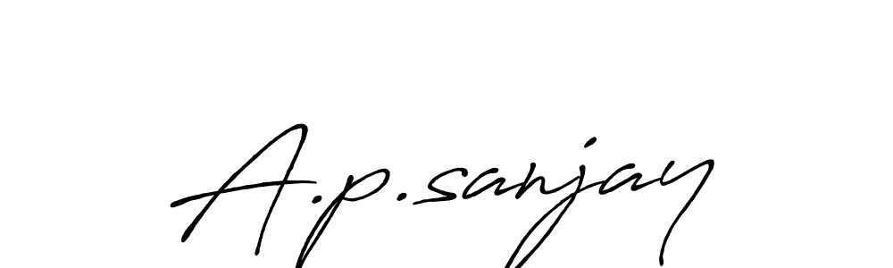 This is the best signature style for the A.p.sanjay name. Also you like these signature font (Antro_Vectra_Bolder). Mix name signature. A.p.sanjay signature style 7 images and pictures png