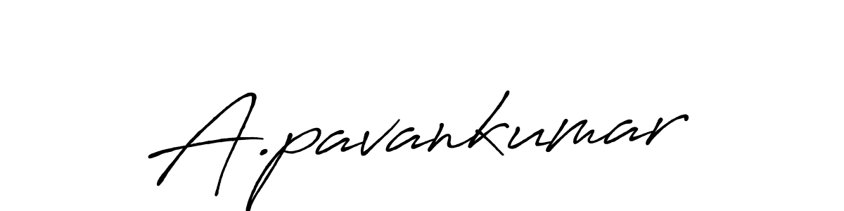 Design your own signature with our free online signature maker. With this signature software, you can create a handwritten (Antro_Vectra_Bolder) signature for name A.pavankumar. A.pavankumar signature style 7 images and pictures png