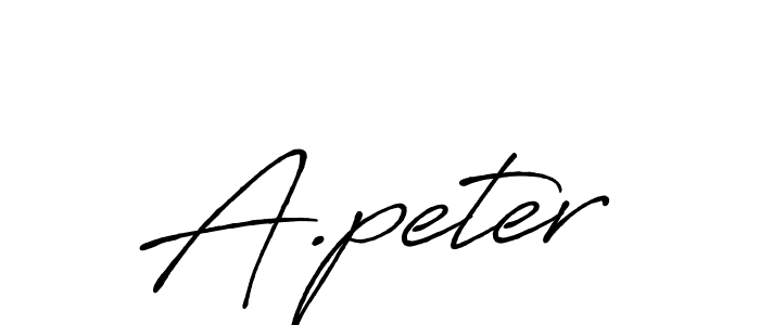 Best and Professional Signature Style for A.peter. Antro_Vectra_Bolder Best Signature Style Collection. A.peter signature style 7 images and pictures png