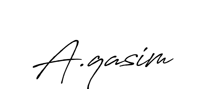 A.qasim stylish signature style. Best Handwritten Sign (Antro_Vectra_Bolder) for my name. Handwritten Signature Collection Ideas for my name A.qasim. A.qasim signature style 7 images and pictures png