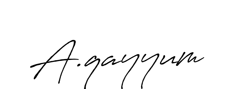 The best way (Antro_Vectra_Bolder) to make a short signature is to pick only two or three words in your name. The name A.qayyum include a total of six letters. For converting this name. A.qayyum signature style 7 images and pictures png