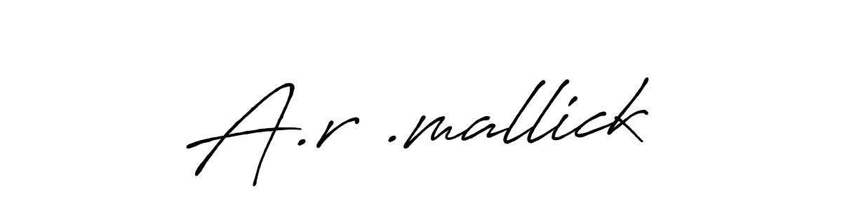 Antro_Vectra_Bolder is a professional signature style that is perfect for those who want to add a touch of class to their signature. It is also a great choice for those who want to make their signature more unique. Get A.r .mallick name to fancy signature for free. A.r .mallick signature style 7 images and pictures png