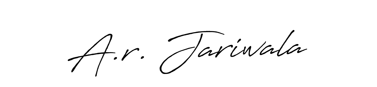 How to make A.r. Jariwala signature? Antro_Vectra_Bolder is a professional autograph style. Create handwritten signature for A.r. Jariwala name. A.r. Jariwala signature style 7 images and pictures png