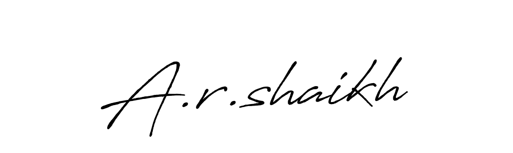 Make a beautiful signature design for name A.r.shaikh. Use this online signature maker to create a handwritten signature for free. A.r.shaikh signature style 7 images and pictures png