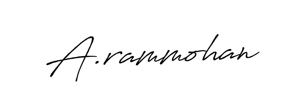 How to make A.rammohan signature? Antro_Vectra_Bolder is a professional autograph style. Create handwritten signature for A.rammohan name. A.rammohan signature style 7 images and pictures png