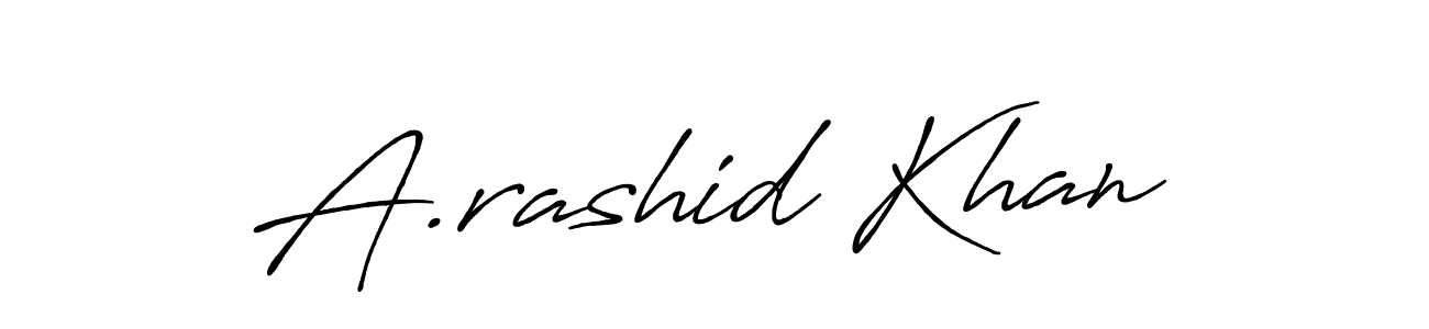 The best way (Antro_Vectra_Bolder) to make a short signature is to pick only two or three words in your name. The name A.rashid Khan include a total of six letters. For converting this name. A.rashid Khan signature style 7 images and pictures png