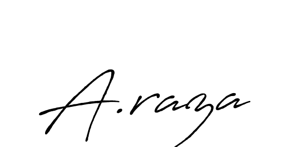 Make a beautiful signature design for name A.raza. Use this online signature maker to create a handwritten signature for free. A.raza signature style 7 images and pictures png