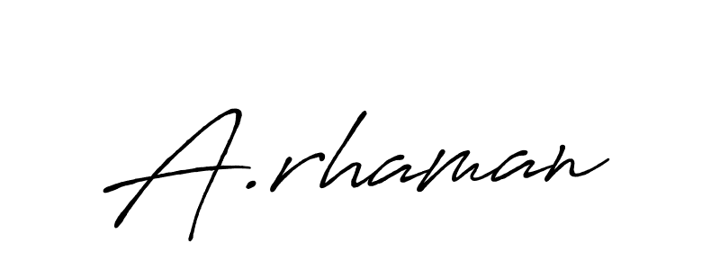 You can use this online signature creator to create a handwritten signature for the name A.rhaman. This is the best online autograph maker. A.rhaman signature style 7 images and pictures png