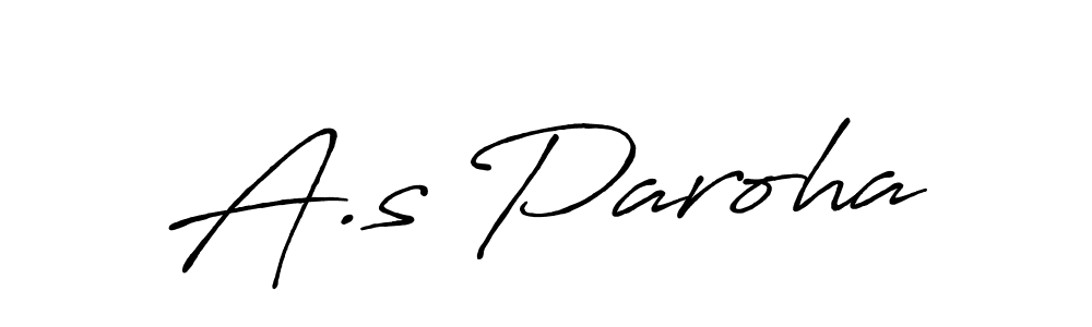 Once you've used our free online signature maker to create your best signature Antro_Vectra_Bolder style, it's time to enjoy all of the benefits that A.s Paroha name signing documents. A.s Paroha signature style 7 images and pictures png