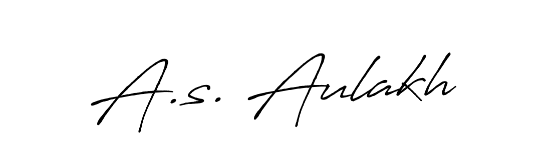 Design your own signature with our free online signature maker. With this signature software, you can create a handwritten (Antro_Vectra_Bolder) signature for name A.s. Aulakh. A.s. Aulakh signature style 7 images and pictures png
