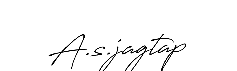 Design your own signature with our free online signature maker. With this signature software, you can create a handwritten (Antro_Vectra_Bolder) signature for name A.s.jagtap. A.s.jagtap signature style 7 images and pictures png